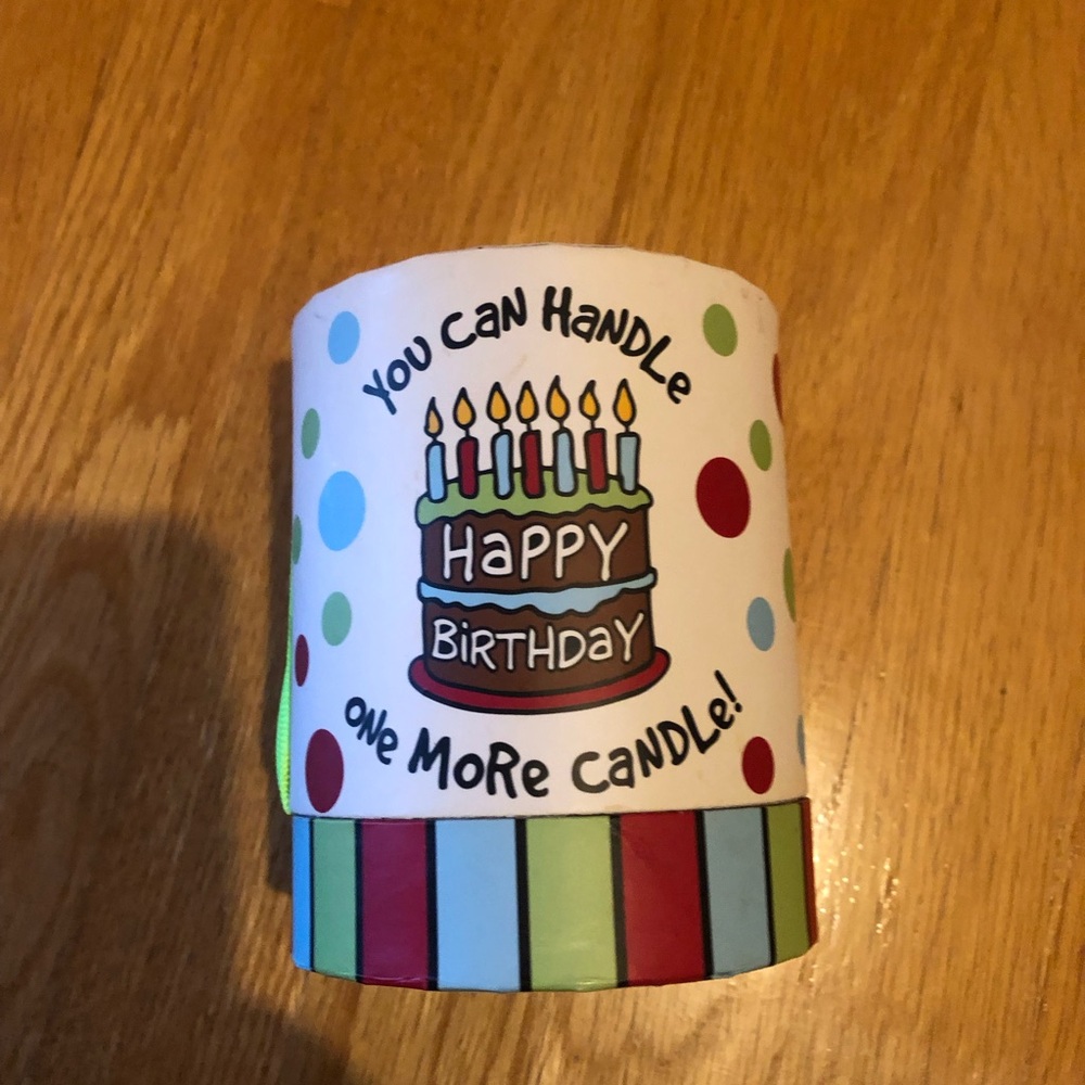 Birthday Duo - happy Birthday candle & happy birthday beautiful body cream